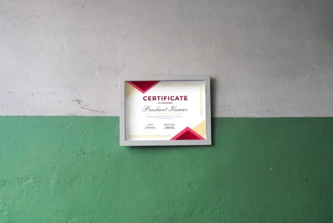 Corporate Achievements Certificate Frame (4)